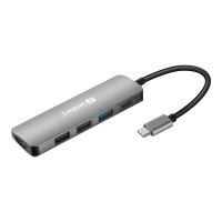 SANDBERG USB-C Dock HDMI+3xUSB+PD 100W - Dockingstation