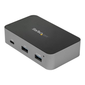 StarTech.com HB31C2A1CGS 3-Port-USB-C-Hub (LAN-Hub, 10 Gbit/s, 2x USB-A und 1x USB-C, 1m Hostkabel, powered, mit Netzteil)