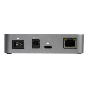 StarTech.com HB31C2A1CGS 3-Port-USB-C-Hub (LAN-Hub, 10 Gbit/s, 2x USB-A und 1x USB-C, 1m Hostkabel, powered, mit Netzteil)