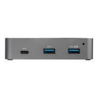 StarTech.com HB31C2A1CGS 3-Port-USB-C-Hub (LAN-Hub, 10 Gbit/s, 2x USB-A und 1x USB-C, 1m Hostkabel, powered, mit Netzteil)