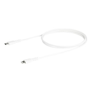 StarTech.com 1m USB-C auf Lightning-Kabel - Hochbelastbare, robuste Aramidfaser - USB Typ-C auf Lightningkabel - Lade-/Synchronisationskabel - Apple MFi-zertifiziert iPad/iPhone 12 - Weiß (RUSBCLTMM1MW)