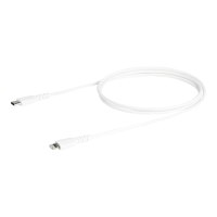 StarTech.com 1m(3 ft) Durable White USB-C to Lightning Cable, Heavy Duty Rugged Aramid Fiber USB Type A to Lightning Charger/Sync Power Cord, Apple MFi Certified iPad/iPhone 12 Pro Max
