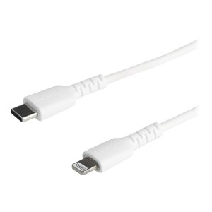 StarTech.com 2m(6 ft) Durable White USB-C to Lightning...