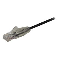 StarTech.com Cavo di Rete Ethernet Snagless CAT6 da 2,5m - Cavo Patch antigroviglio slim RJ45 - Nero - 2,5 m - Cat6 - U/UTP (UTP) - RJ-45 - RJ-45 - Nero