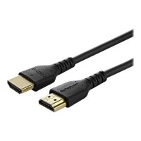 StarTech.com 1m Premium Certified HDMI 2.0 Cable with Ethernet, Durable High Speed UHD 4K 60Hz HDR 10, 3ft Rugged M/M HDMI Cord with Aramid Fiber, TPE, Ultra HD Monitors, TVs & Displays