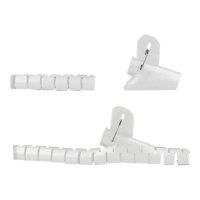 Delock 18839 - Canalina per protezione cavi da pavimento - Bianco - Polietilene - 2,5 m - 1,5 cm