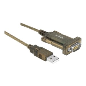 Delock 64073 - USB Type-A - RS-232 DB9 - 2 m - Trasparente