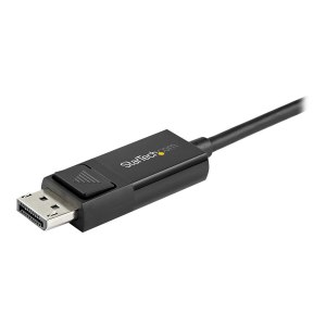 StarTech.com 6ft (2m) USB C to DisplayPort 1.2 Cable 4K 60Hz, Bidirectional DP to USB-C or USB-C to DP Reversible Video Adapter Cable, HBR2/HDR, USB Type C / Thunderbolt 3 Monitor Cable - 4K USB-C to DP Cable (CDP2DP2MBD)