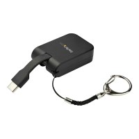 StarTech.com Kompakter USB-C auf mDP-Adapter - 8K 60Hz/4K USB-C auf mDP-1.4-Videokonverter mit Schlüsselring - USB-C DP Alt Mode (HBR3 HDR DSC)