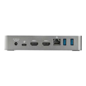 StarTech.com USB-C Dock, Dual Monitor 1080p HDMI Laptop Docking Station, 60W Power Delivery, 1x USB-C, 3x USB-A, Ethernet, Dual HDMI Video Display USB 3.1 Gen 1 Type-C Dock, Mac & Windows