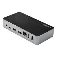 StarTech.com USB-C Dock, Dual Monitor 1080p HDMI Laptop Docking Station, 60W Power Delivery, 1x USB-C, 3x USB-A, Ethernet, Dual HDMI Video Display USB 3.1 Gen 1 Type-C Dock, Mac & Windows