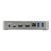 StarTech.com DK30CHHPDEU USB-C-Dockingstation (zwei HDMI-Monitore, 60 W Stromversorgung, Mac und Windows, 1x USB-C und 3x USB-A, 1080p)