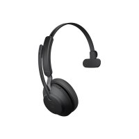 Jabra Evolve2 65 - UC Mono - Cuffia - Padiglione auricolare - Ufficio/Call center - Nero - Monofonico - Accoppiamento Bluetooth - Multitasto - Riproduzione/Pausa - Track < - Track > - Volume + - Volume -