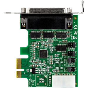 StarTech.com 4 Port Serielle PCI Express RS232 Adapter Karte - PCIe Serielle Host Controller Karte - PCIe zu Seriell DB9 - 16950 UART - Niedrig Profil Erweiterungskarte - Windows & Linux (PEX4S953LP)