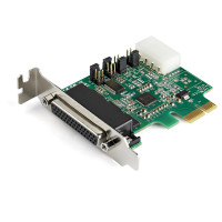 StarTech.com 4-port PCI Express RS232 Serial Adapter Card, PCIe RS232 Serial Host Controller Card, PCIe to Serial DB9, 16950 UART, Low Profile Desktop Expansion Card, Windows, macOS, Linux