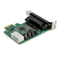 StarTech.com 4 Port Serielle PCI Express RS232 Adapter Karte - PCIe Serielle Host Controller Karte - PCIe zu Seriell DB9 - 16950 UART - Niedrig Profil Erweiterungskarte - Windows & Linux (PEX4S953LP)