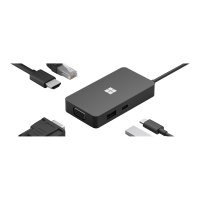 Microsoft 1E4-00004 - HDMI - RJ-45 - USB 3.2 Gen 1 (3.1 Gen 1) Type-C - USB 3.2 Gen 2 (3.1 Gen 2) Type-A - VGA - Negro