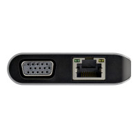 StarTech.com USB C Multiport Adapter, USB-C Mini Travel Dock with 4K HDMI or 1080p VGA, 3x USB 3.0 Hub, SD, GbE, Audio, 100W PD Pass-Through, Portable Docking Station for Laptop/Tablet - USB 3.0 Mini Dock (DKT30CHVAUSP)
