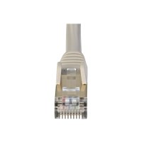 StarTech.com 7m CAT6A Ethernet Cable, 10 Gigabit Shielded Snagless RJ45 100W PoE Patch Cord, CAT 6A 10GbE STP Network Cable w/Strain Relief, Grey, Fluke Tested/UL Certified Wiring/TIA - Category 6A - 26AWG (6ASPAT7MGR)