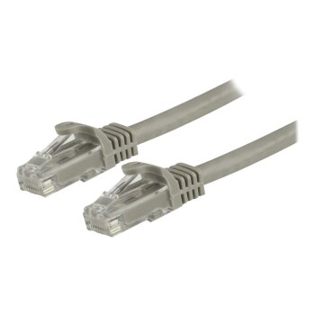 StarTech.com Cavo patch CAT6 1,5 m - Filo di rame al 100% - Connettore antistrappo - Grigio - 1,5 m - Cat6 - U/UTP (UTP) - RJ-45 - RJ-45 - Grigio