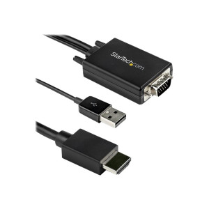 StarTech.com 2m VGA to HDMI Converter Cable with USB...