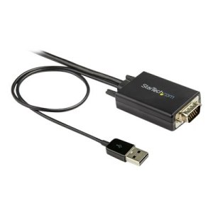 StarTech.com Cavo adattatore convertitore da VGA a HDMI da 2 m - Alimentazione USB - 1080p - 2 m - USB Type-A + VGA (D-Sub) - HDMI tipo A (Standard) - Maschio - Maschio - Dritto