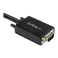 StarTech.com 2m VGA to HDMI Converter Cable with USB Audio Support & Power, Analog to Digital Video Adapter Cable to connect a VGA PC to HDMI Display, 1080p Male to Male Monitor Cable