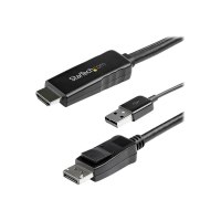 StarTech.com HD2DPMM2M HDMI auf DisplayPort (2m, aktiv, 4k 30Hz, Adapter, Kabel, Konverter, HDMI 1.4, DP 1.2, mit USB Stromversorgung)