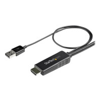 StarTech.com HD2DPMM2M HDMI auf DisplayPort (2m, aktiv, 4k 30Hz, Adapter, Kabel, Konverter, HDMI 1.4, DP 1.2, mit USB Stromversorgung)