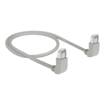 Delock Patch-Kabel - RJ-45 (M) nach oben gewinkelt zu RJ-45 (M)