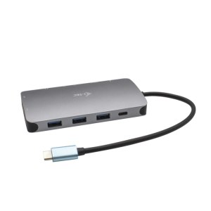 I-TEC USB-C Metal Nano Dock 1xHDMI 1xVGA 1xSD Kartenleser 1xmicroSD Kartenleser 1xGLAN 1xAudio/Mic 3xUSB 3.1 1xUSB-C Data 1xUSB-C PD