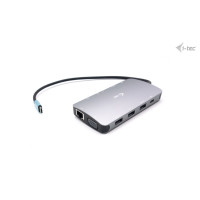 I-TEC USB-C Metal Nano Dock 1xHDMI 1xVGA 1xSD Kartenleser 1xmicroSD Kartenleser 1xGLAN 1xAudio/Mic 3xUSB 3.1 1xUSB-C Data 1xUSB-C PD