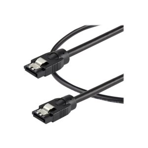 StarTech.com 0.3 m Round SATA Cable - Latching Connectors...