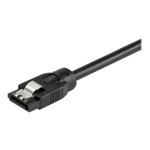 StarTech.com 0.3 m Round SATA Cable - Latching Connectors - 6Gbs SATA Cable - SATA-Kabel - Serial ATA 150/300/600 - SATA (R)