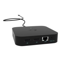 i-tec USB-C Dual Display Docking Station with Power Delivery 100 W - Alámbrico - USB 3.2 Gen 1 (3.1 Gen 1) Type-C - 100 W - 3,5 mm - 10,100,1000 Mbit/s - Negro
