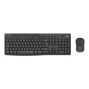 Logitech MK295 Silent Wireless Combo - Standard - RF Wireless - QWERTY - Nero - Mouse incluso