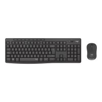 Logitech MK295 Silent Wireless Combo - Standard - RF Wireless - QWERTY - Nero - Mouse incluso