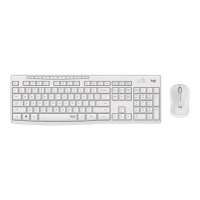 Logitech MK295 Silent Wireless Combo - Standard - RF Wireless - QWERTY - Bianco - Mouse incluso