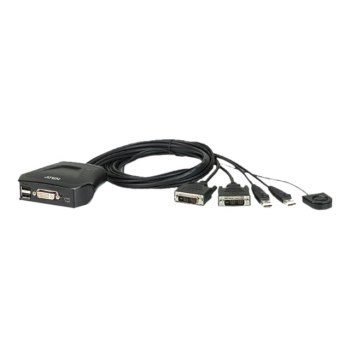 ATEN CS22D - KVM-Switch - 2 x KVM port(s) - 1 lokaler Benutzer