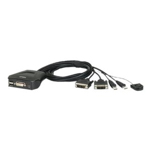 ATEN CS22D - KVM-Switch - 2 x KVM port(s) - 1 lokaler...