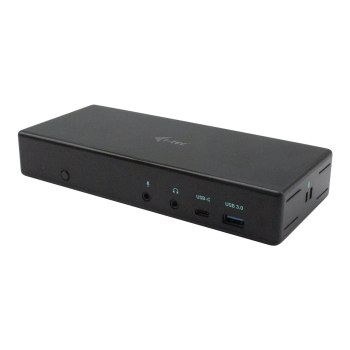 i-tec USB-C Quattro Display Docking Station with Power Delivery 85 W - Cablato - USB 3.2 Gen 1 (3.1 Gen 1) Type-C - 85 W - 3,5 mm - 10,100,1000 Mbit/s - Nero