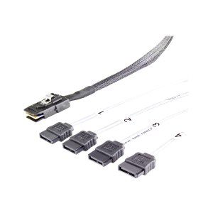 FANTEC SAS internal cable - Mini SAS (SFF-8087) (M) straight to SATA (M) straight