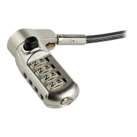 StarTech.com laptop lock with 2m cable (for K-Slot, Nano, Wedge Slot, steel cable, 4-digit combination lock, cable lock)