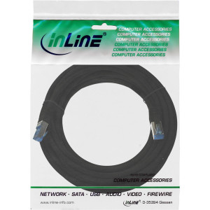 InLine 5m Cat.6A S/FTP - 5 m - Cat6a - RJ-45 - RJ-45 - Nero