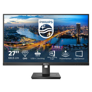 Philips B Line 276B1 - LED-Monitor - 68.6 cm (27") - 2560 x 1440 QHD @ 75 Hz - IPS - 350 cd/m² - 1000:1 - 4 ms - 2xHDMI, DisplayPort, USB-C - Lautsprecher - Black Texture