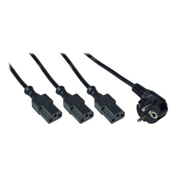 InLine Y-Power Cable Version 1 - Netz-Splitter - CEE 7/7 (M)