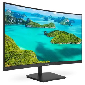 Philips E-line 241E1SC - LED-Monitor - gebogen - 61 cm (24") (23.6" sichtbar) - 1920 x 1080 Full HD (1080p) @ 75 Hz - VA - 240 cd/m² - 3000:1 - 4 ms - HDMI, VGA - Textured Black