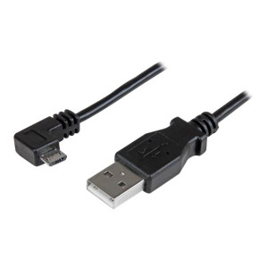 StarTech.com Cavo Micro-USB da Ricarica e Sincronizzazione angolato destro da 0,5m - 0,5 m - USB A - Micro-USB A - USB 2.0 - Maschio/Maschio - Nero