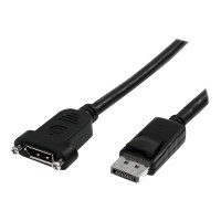 StarTech.com 3 ft / 91 cm 20 pin DP DisplayPort Extension Panel Mount Cable - DisplayPort to DisplayPort - Male to Female (DPPNLFM3PW)