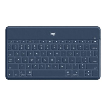 Logitech Keys-To-Go - Zwitsers - 1,7 cm - 1,2 mm - Apple - iPad - iPhone - Apple TV - Blauw